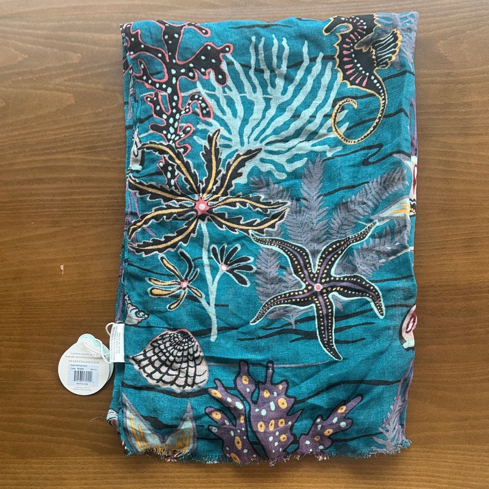 Spartina Mystic Mermaid Scarf NWT
